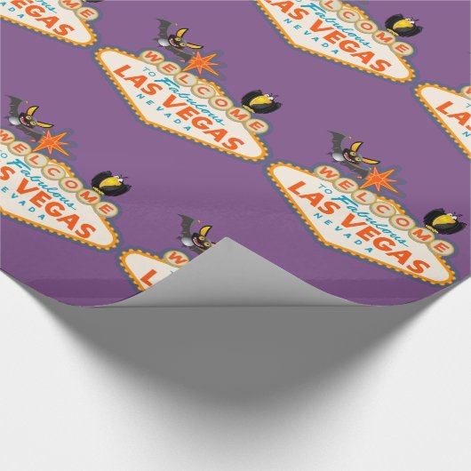 Happy Halloween Las Vegas Style Cadeaupapier (Hoek)