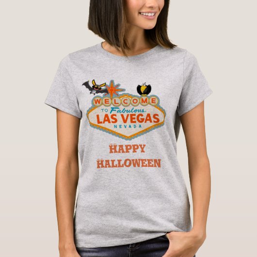 Happy Halloween Las Vegas Style T-shirt (Voorkant)