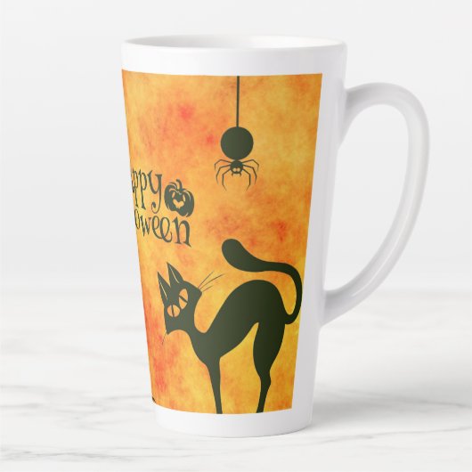 Happy Halloween Latte Mok (Rechts)