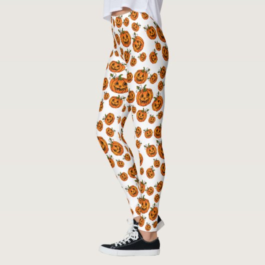 Happy Halloween-Leggings voor bots-o-lantern pompo Leggings (Links)