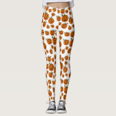 Happy Halloween-Leggings voor bots-o-lantern pompo Leggings (Voorkant)