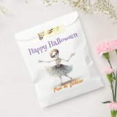 Happy Halloween | LEUK SKELET MET TUTU Bedankzakje (Gezegeld)