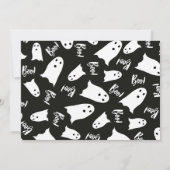 Happy Halloween leuke geesten boetekfoto Kaart (Achterkant)