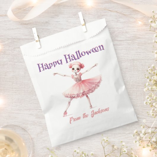 Happy Halloween | LEUKE SKELET BALLERINA Bedankzakje (Geknipt)