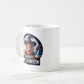 Happy Halloween Lion Coffee Mug, Animal Gift Koffiemok (Voorkant links)
