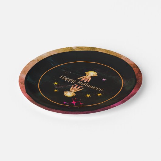 Happy Halloween Little Monster Papieren Bordje (Gekanteld)