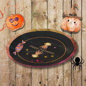 Happy Halloween Little Monster Papieren Bordje