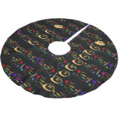 Happy Halloween Lollipops en Snoep Pattern Kerstboom Rok (Gekanteld)