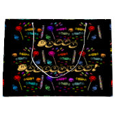 Happy Halloween Lollipops en Snoep Pattern, ZSSG Groot Cadeauzakje (Voorkant)