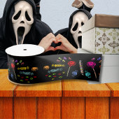 Happy Halloween Lollipops en Snoep Pattern, ZSSG Satijnen Lint