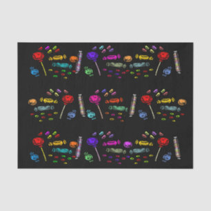 Happy Halloween Lollipops en Snoep Pattern, ZSSG Tissuepapier