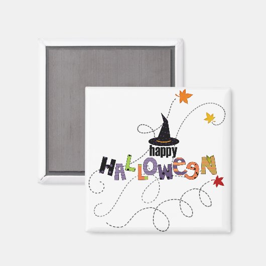 Happy Halloween Magneet (Voorkant / Achterkant)