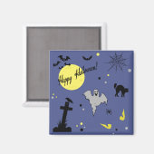 Happy Halloween Magneet (Voorkant / Achterkant)