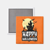 Happy Halloween Magneet (Voorkant / Achterkant)