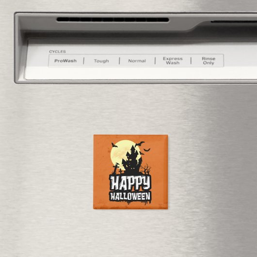 Happy Halloween Magneet (Insitu (Vaatwasser))