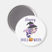Happy Halloween magnet Girl Spooky mermaid magnet (Voorkant / Achterkant)