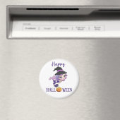 Happy Halloween magnet Girl Spooky mermaid magnet (Insitu (Vaatwasser))