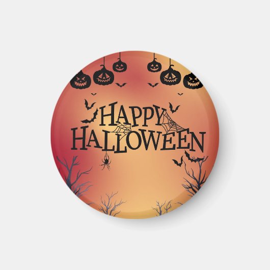 Happy Halloween Magnet Orange (Voorkant)