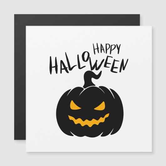 Happy Halloween Magnetic Card (Voorkant / Achterkant)