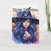 Happy Halloween | Majestic heks Kaart (Voorkant)