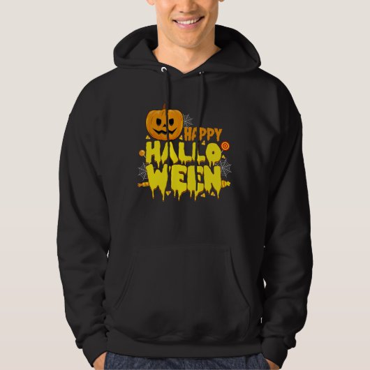 Happy Halloween Mannen Hoodie (Voorkant)