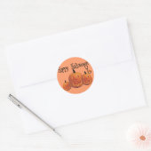 Happy Halloween MEDISCHE T-shirts Ronde Sticker (Envelop)