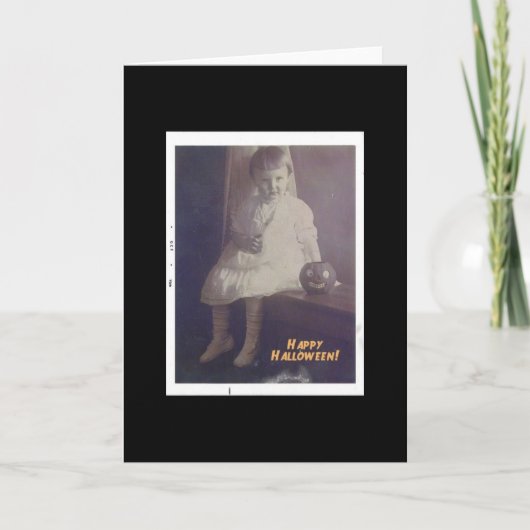 Happy Halloween  meisje Kaart (Voorkant)