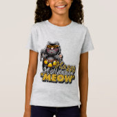 Happy Halloween Meow T-shirt (Voorkant)