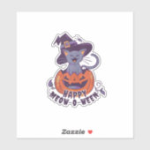 Happy Halloween Meowoween Tank Top Sticker (Vel)