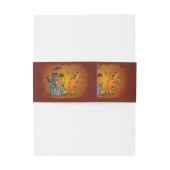 Happy Halloween met Cat Bat Dog en Spider Uitnodigingen Wikkel (Achterkant Voorbeeld)