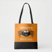 Happy Halloween met de naam Cute Spider Treat Tote Bag (Voorkant)