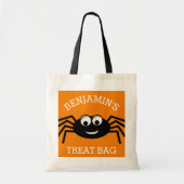 Happy Halloween met de naam Cute Spider Treat Tote Bag (Voorkant)