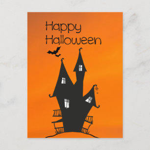 Happy Halloween met een Haunted Witches House Briefkaart