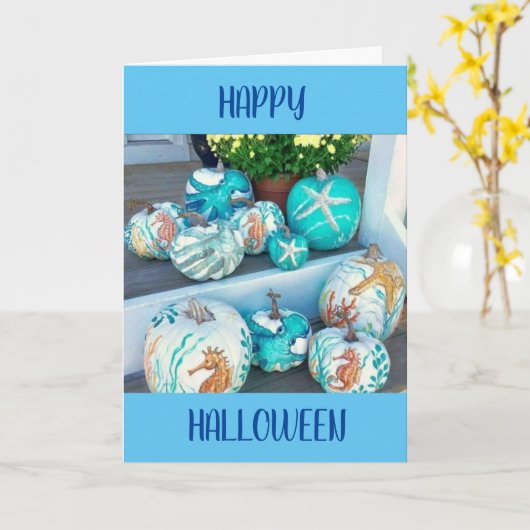 HAPPY **HALLOWEEN** MET GEWELDIGE PUMPKINS KAART (Gele Bloem)