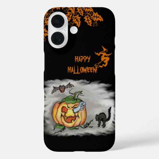 Happy Halloween met Ghost Cat Bat Pumpkin Case-Mate iPhone Case (Achterkant)
