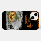 Happy Halloween met Ghost Cat Bat Pumpkin Case-Mate iPhone Case (Achterkant (horizontaal))