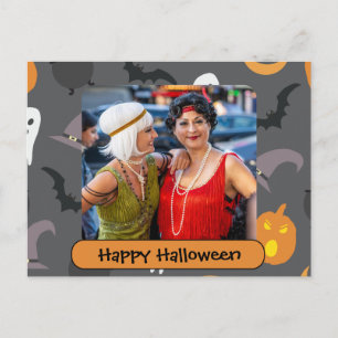 Happy Halloween met het Vakje van de Tekst van de Briefkaart