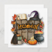 Happy Halloween met naam (Voorkant / Achterkant)