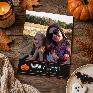 Happy Halloween met Pumpkin Fotokaart Kaart