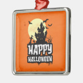Happy Halloween Metalen Ornament (Links)