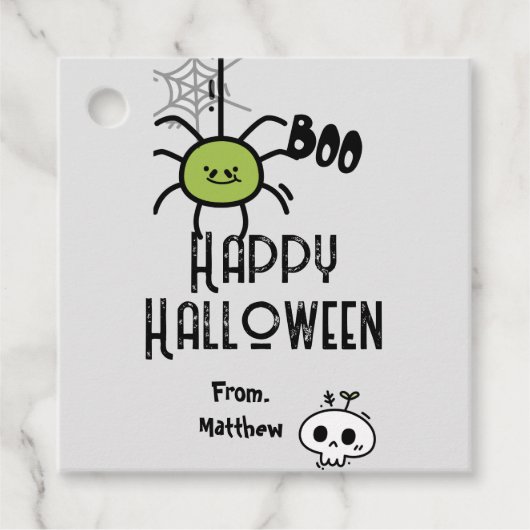 Happy Halloween modern custom cadeau stickers Bedankjes Labels (Voorkant)