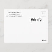 Happy Halloween Modern Halloween Photo Card Briefkaart (Achterkant)