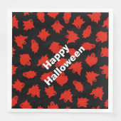 Happy Halloween Modern Party Red Ghost Servet (Voorkant)