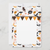 Happy Halloween Modern Spooky and Pumpkin Holiday  (Achterkant)