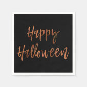 Happy Halloween moderne Halloween servetten (Voorkant)