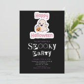 Happy Halloween Moderne Minimalistische Halloween Kaart (Staand voorkant)