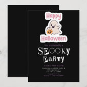 Happy Halloween Moderne Minimalistische Halloween Kaart (Voorkant / Achterkant)