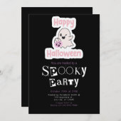 Happy Halloween Moderne Minimalistische Halloween Kaart (Voorkant / Achterkant)