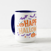 Happy Halloween Mok: feestelijk nieuw model Mok (Voorkant links)