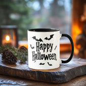 Happy Halloween Mok – Spooky Bats Halloween Vibes